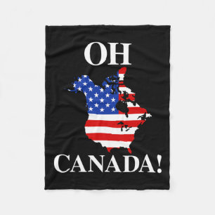 Couverture Polaire Oh Canada Politique Canada Amérique Drapeau Funny