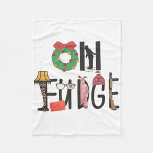 Couverture Polaire Oh Chapeau du Père Noël Amusante Histoire de Noël