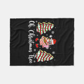 Couverture Polaire Oh Christmas Tree Cakes Debbie Becky Jen Cake Love (Devant (Horizontal))