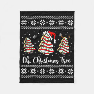 Couverture Polaire Oh Christmas Tree Cakes Debbie Becky Jen Snack Cak