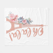 Couverture Polaire Oh La La - Tour Eiffel Paris France (Devant (Horizontal))