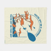 Couverture Polaire Oh, Les Endroits Où Tu Vas Aller ! "Pars en voyage (Devant (Horizontal))