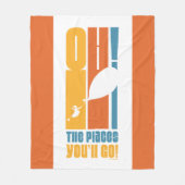 Couverture Polaire Oh, Les Endroits Où Tu Vas Aller ! Tall Retro Typo (Devant)