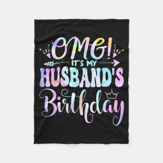 Couverture Polaire Oh mon dieu anniversaire de mon mari Joyeux Annive