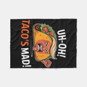 Couverture Polaire Oh oh Taco's Mad ! - Trump face à l'orange Tacos (Devant (Horizontal))