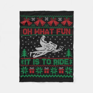 Couverture Polaire Oh Quelle Joie De Faire Du Motoneige T-Shirt De No