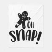 Couverture Polaire Oh Snap Gingerbread Cookie Holiday (Devant)