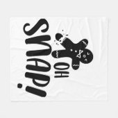 Couverture Polaire Oh Snap Gingerbread Cookie Holiday (Devant (Horizontal))