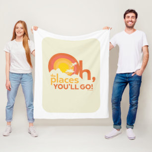 Couverture Polaire Oh, The Places You'll Go! Typographie de Paysage