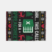 Couverture Polaire Oh This Calls For A Spreadsheet Christmas (Devant (Horizontal))