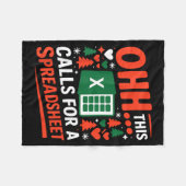 Couverture Polaire Oh This Calls For A Spreadsheet Christmas Sweater (Devant (Horizontal))