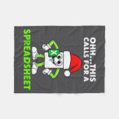 Couverture Polaire Oh This Calls For A Spreadsheet Excel Christmas Co (Devant (Horizontal))