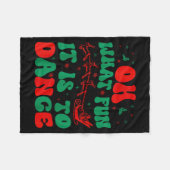 Couverture Polaire Oh What Fun It Is To Dance Groovy Ballet Dancer Ch (Devant (Horizontal))
