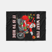 Couverture Polaire Oh What Fun It Is To Ride Motorcycle Biker Funny S (Devant (Horizontal))