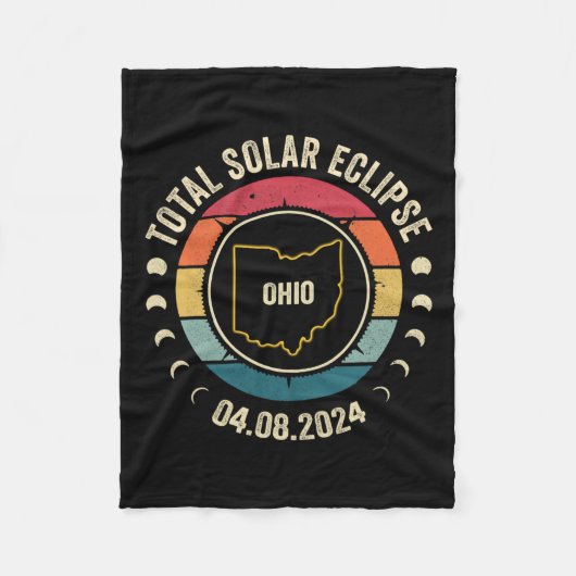 Couverture Polaire Ohio Total Solar Eclipse 2024 American Totality Ap (Devant)