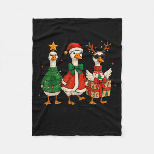 Couverture Polaire Oie de Noël - Oie de Noël - Joyeux Goosma
