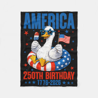 Couverture Polaire Oie du 250e anniversaire Drapeau américain 250 ans