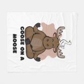 Couverture Polaire Oie sur un animal orignal (Devant (Horizontal))