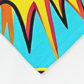Couverture Polaire Oignons colorés Pop Art (Coin)