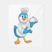 Couverture Polaire Oiseau comme cuire avec Platter (Devant)