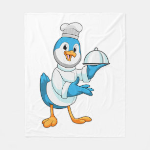 Couverture Polaire Oiseau comme cuire avec Platter
