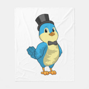 Couverture Polaire Oiseau comme marié avec ruban