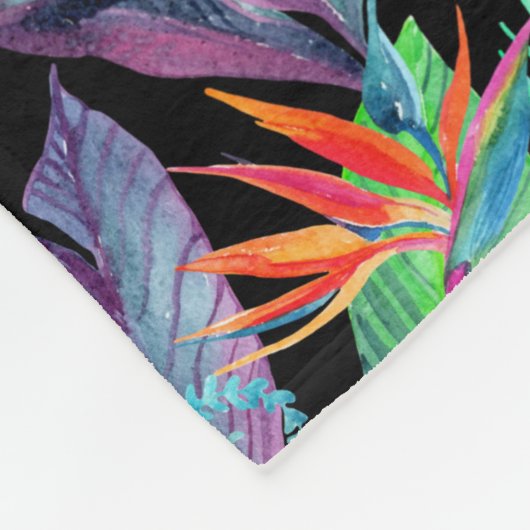 Couverture Polaire Oiseau d'aquarelle du paradis (Coin)