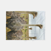 Couverture Polaire Oiseau d'autruche (Devant (Horizontal))