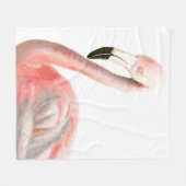 Couverture Polaire Oiseau de Flamant rose tropical (Devant (Horizontal))
