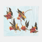 Couverture Polaire Oiseau de la Paruline de Rathbone sur crossvine (Devant (Horizontal))