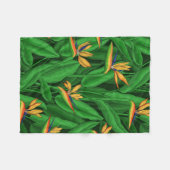 Couverture Polaire Oiseau de nuit du jardin du paradis (Devant (Horizontal))