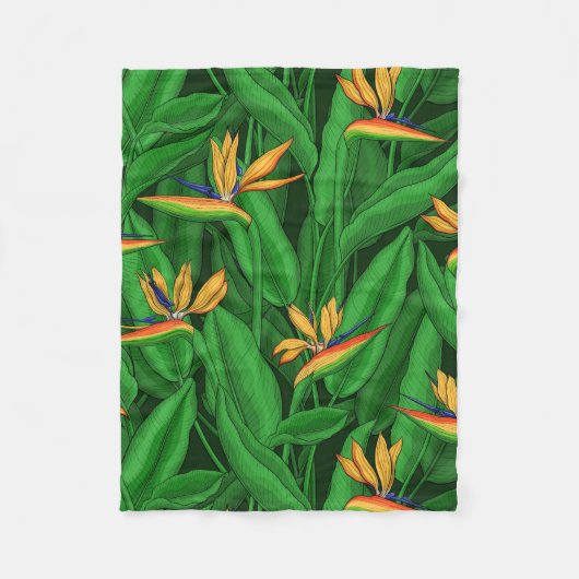 Couverture Polaire Oiseau de nuit du jardin du paradis (Devant)