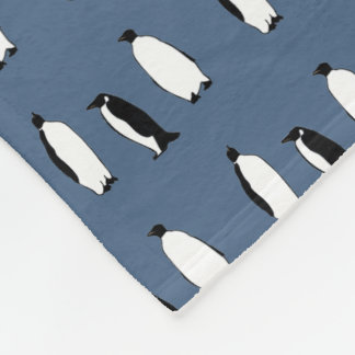 Couverture Polaire Oiseau de pingouin bleu Antarctique animal polaire