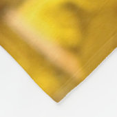 Couverture Polaire Oiseau de poulet en fleurs jaunes Blanche polaire (Coin)