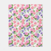 Couverture Polaire Oiseau et fleurs (Devant)