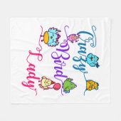 Couverture Polaire Oiseau fou Lady Propriétaire Oiseau Oiseau Oiseau (Devant (Horizontal))