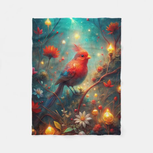 Couverture Polaire Oiseau mignon (Devant)