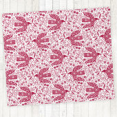 Couverture Polaire Oiseau rouge