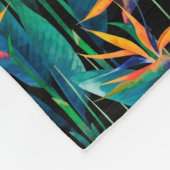 Couverture Polaire Oiseau tropical des fleurs du paradis (Coin)