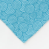 Couverture Polaire Oiseaux appliqués sur une branche, Sky Blue Multi (Coin)