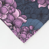 Couverture Polaire Oiseaux dans le jardin violet lilas (Coin)