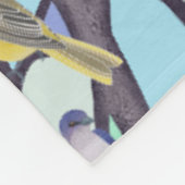 Couverture Polaire oiseaux dans le vitrail (Coin)