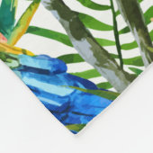 Couverture Polaire Oiseaux d'aquarelle et motif tropicaux de (Coin)