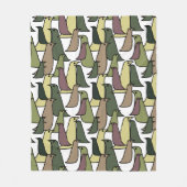 Couverture Polaire Oiseaux de Camouflage (Devant)