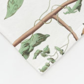 Couverture Polaire Oiseaux de poulet Baies et Pinecones Aquarelle (Coin)