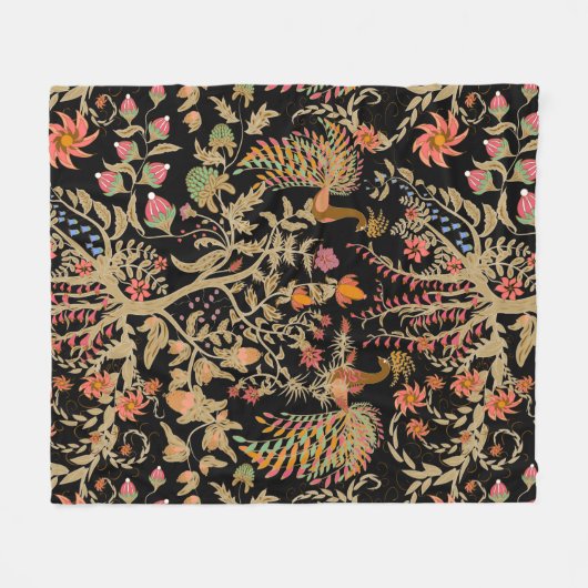 Couverture Polaire Oiseaux du paradis (Devant (Horizontal))