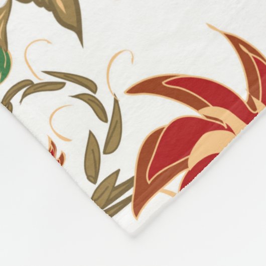 Couverture Polaire Oiseaux du paradis (Coin)