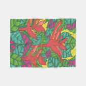 Couverture Polaire Oiseaux du paradis (Devant (Horizontal))