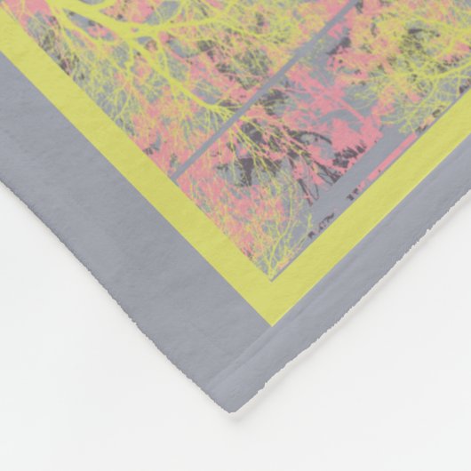 Couverture Polaire Oiseaux et baies Couleurs inspirées (Coin)