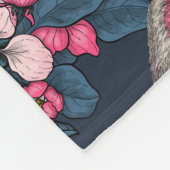 Couverture Polaire Oiseaux et fleurs (Coin)